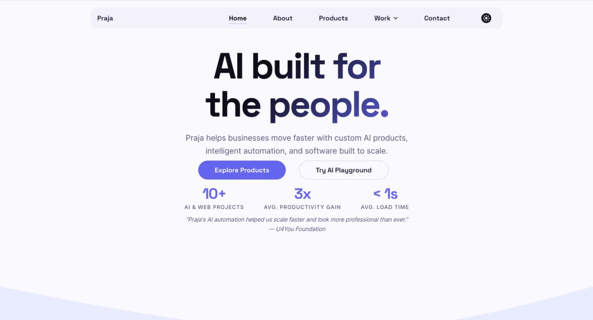 Praja — AI Assistant Platform